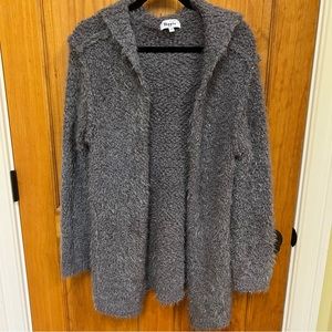 NWOT Military Hippie Hooded Sweater Jacket, Size L/XL